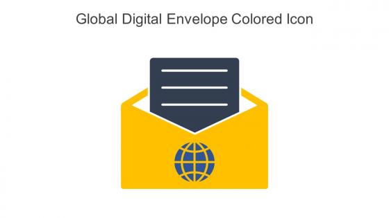Global Digital Envelope Colored Icon In Powerpoint Pptx Png And Editable Eps Format