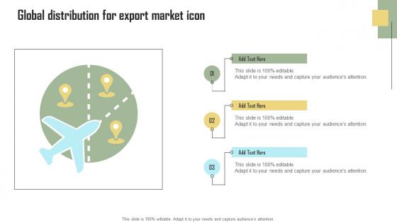 Global Distribution For Export Market Icon