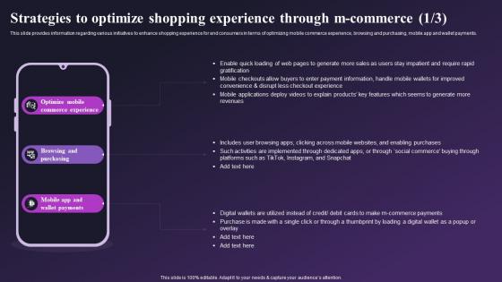 Global E Commerce Industry Outlook Strategies To Optimize Shopping Experience Through IR SS