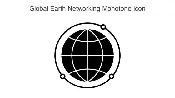 Global Earth Networking Monotone Icon In Powerpoint Pptx Png And Editable Eps Format
