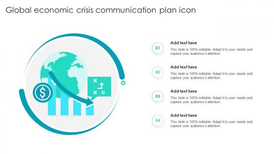 Global Economic Crisis Communication Plan Icon