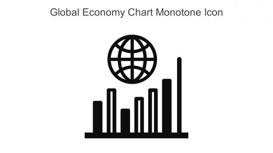 Global Economy Chart Monotone Icon In Powerpoint Pptx Png And Editable Eps Format