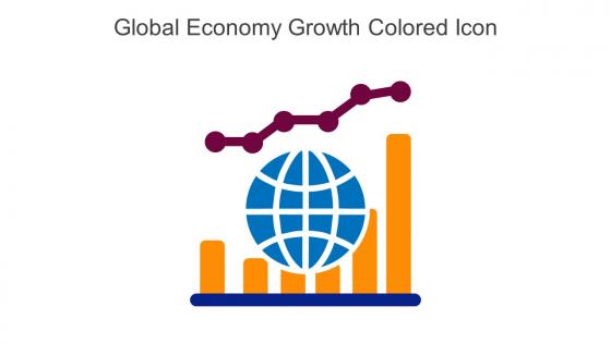 Global Economy Growth Colored Icon In Powerpoint Pptx Png And Editable Eps Format