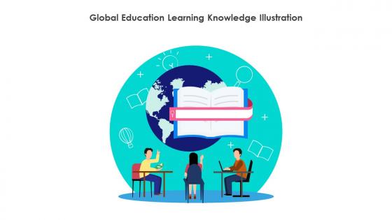 Global Education Learning Knowledge Illustration