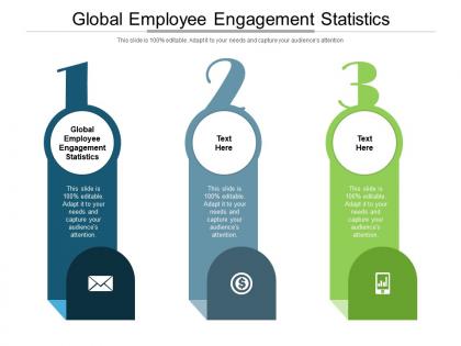 Global employee engagement statistics ppt powerpoint presentation inspiration graphics cpb