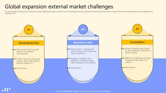 Global Expansion External Market Challenges Global Product Market Expansion Guide