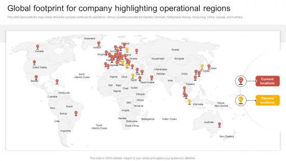 Global Footprint For Company Highlighting Comprehensive Guide Of Team Restructuring