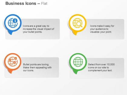 Global information search confirmation locations ppt icons graphics