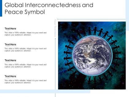 Global interconnectedness and peace symbol