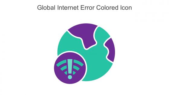 Global Internet Error Colored Icon In Powerpoint Pptx Png And Editable Eps Format