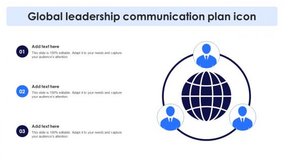 Global Leadership Communication Plan Icon