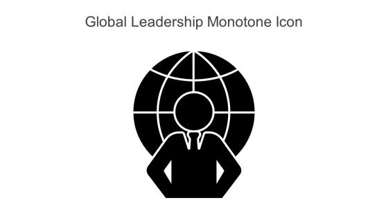 Global Leadership Monotone Icon In Powerpoint Pptx Png And Editable Eps Format