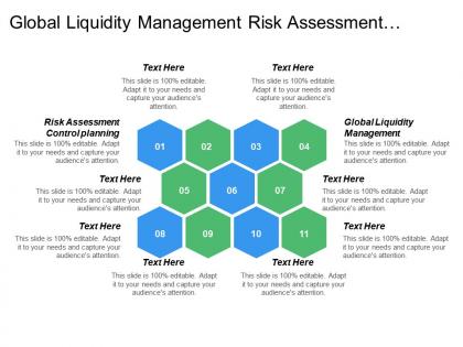 Global liquidity management risk assessment control planning product development