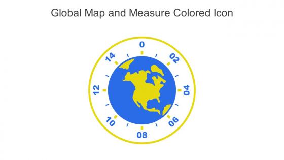 Global Map And Measure Colored Icon In Powerpoint Pptx Png And Editable Eps Format