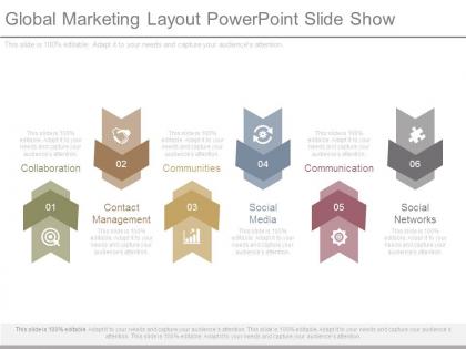 Global marketing layout powerpoint slide show