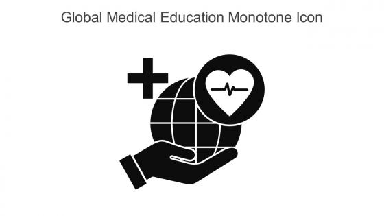 Global Medical Education Monotone Icon In Powerpoint Pptx Png And Editable Eps Format