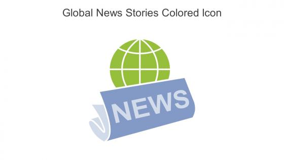 Global News Stories Colored Icon In Powerpoint Pptx Png And Editable Eps Format