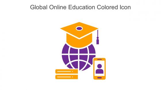 Global Online Education Colored Icon In Powerpoint Pptx Png And Editable Eps Format