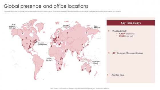 Global Presence And Office Locations Global Legal Services Company Profile Ppt Styles Infographics