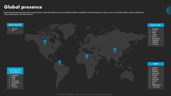 Global Presence AT And T Company Profile CP SS