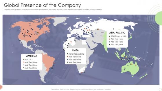 Global Presence Of The Company Business Sustainability Assessment Ppt Rules