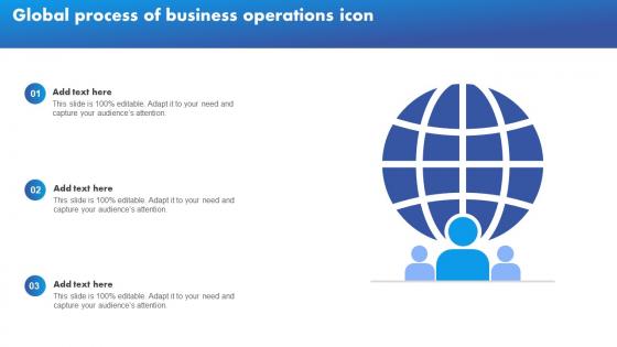 Global Process Of Business Operations Icon