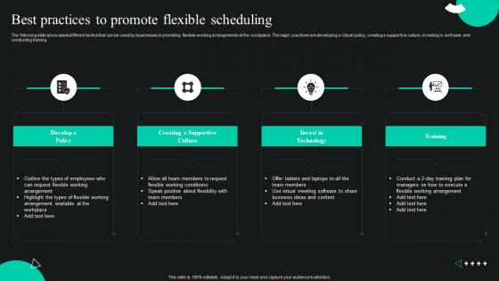 Global Shift Towards Flexible Working Best Practices To Promote Flexible Scheduling