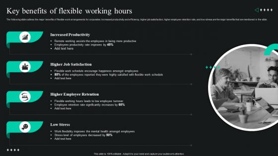 Global Shift Towards Flexible Working Key Benefits Of Flexible Working Hours Ppt Ideas Slideshow