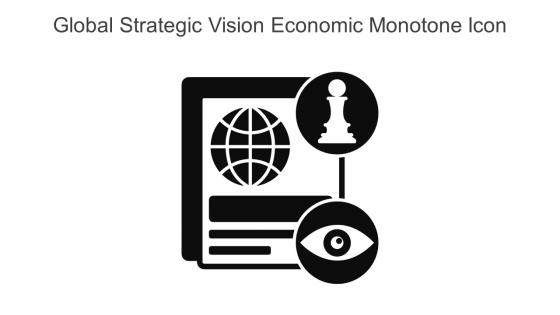 Global Strategic Vision Economic Monotone Icon In Powerpoint Pptx Png And Editable Eps Format