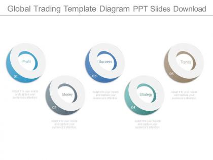 Global trading template diagram ppt slides download