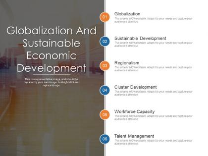 Globalization and sustainable economic development presentation outline