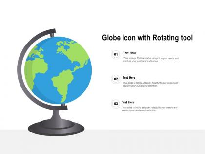 Globe icon with rotating tool