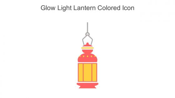 Glow Light Lantern Colored Icon In Powerpoint Pptx Png And Editable Eps Format