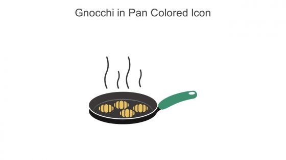 Gnocchi In Pan Colored Icon In Powerpoint Pptx Png And Editable Eps Format