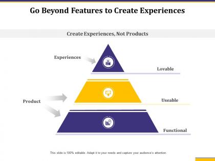 Go beyond features to create experiences functional ppt information