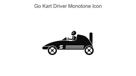 Go Kart Driver Monotone Icon In Powerpoint Pptx Png And Editable Eps Format