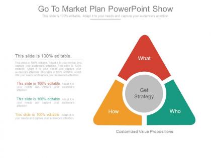 Go to market plan powerpoint show
