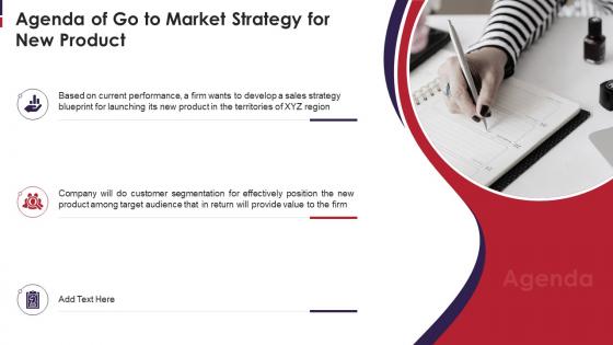 Go To Market Strategy For New Product Agenda