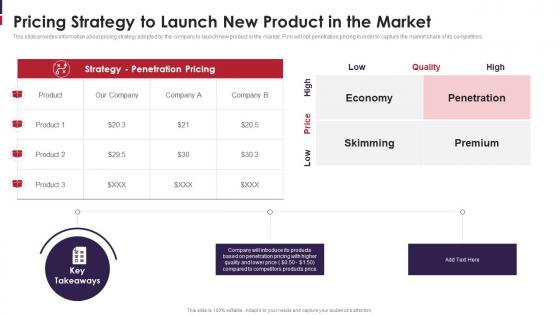 Go To Market Strategy For New Product Pricing Strategy To Launch New Product In The Market
