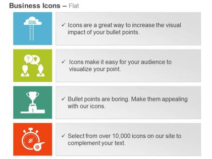 Goal achievement business communication success strategy time management ppt icons graphics
