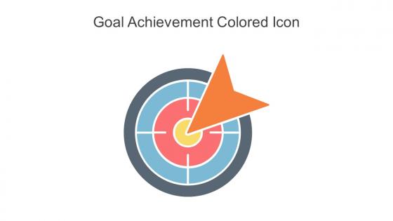 Goal Achievement Colored Icon In Powerpoint Pptx Png And Editable Eps Format