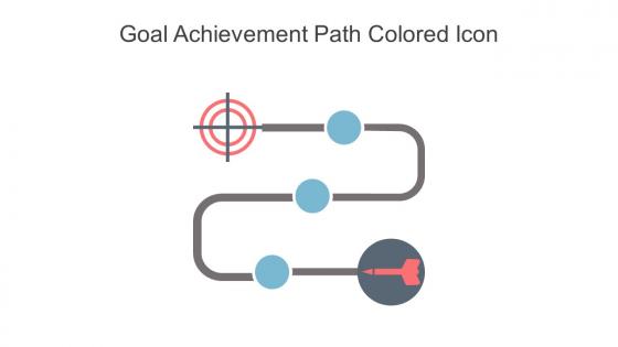 Goal Achievement Path Colored Icon In Powerpoint Pptx Png And Editable Eps Format