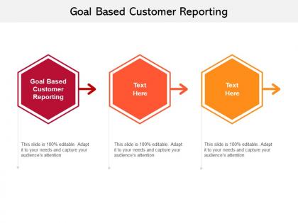 Goal based customer reporting ppt powerpoint presentation summary cpb