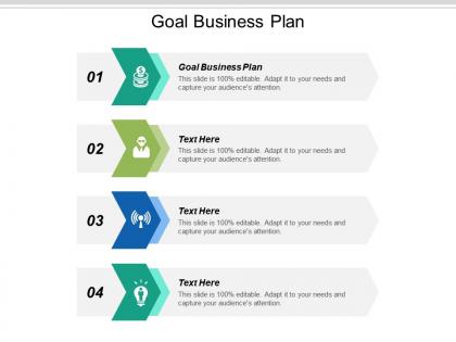 Goal business plan ppt powerpoint presentation gallery portrait cpb