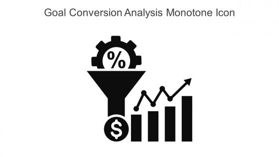 Goal Conversion Analysis Monotone Icon In Powerpoint Pptx Png And Editable Eps Format