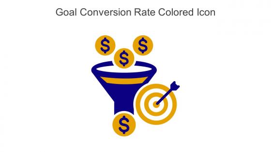Goal Conversion Rate Colored Icon In Powerpoint Pptx Png And Editable Eps Format