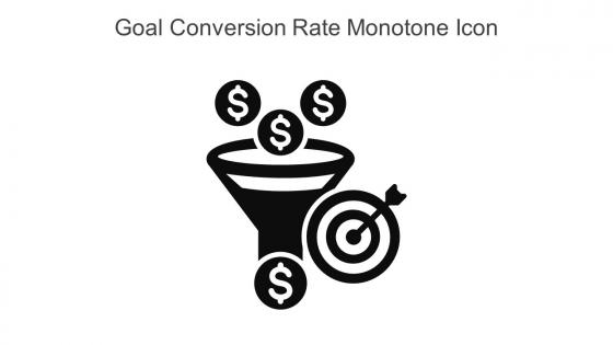 Goal Conversion Rate Monotone Icon In Powerpoint Pptx Png And Editable Eps Format