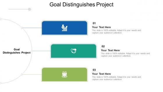 Goal distinguishes project ppt powerpoint presentation ideas information cpb