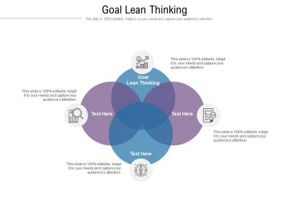 Goal lean thinking ppt powerpoint presentation file infographics cpb