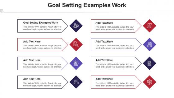 Goal Setting Examples Work Ppt Powerpoint Presentation Gallery Inspiration Cpb